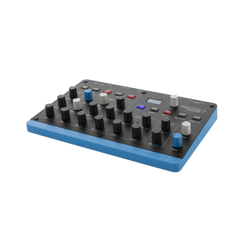 Waldorf Protein Syntezator Wavetable - 4 - Syntezatory - Waldorf Protein to kompaktowy, 8-głosowy polifoniczny syntezator Waveta