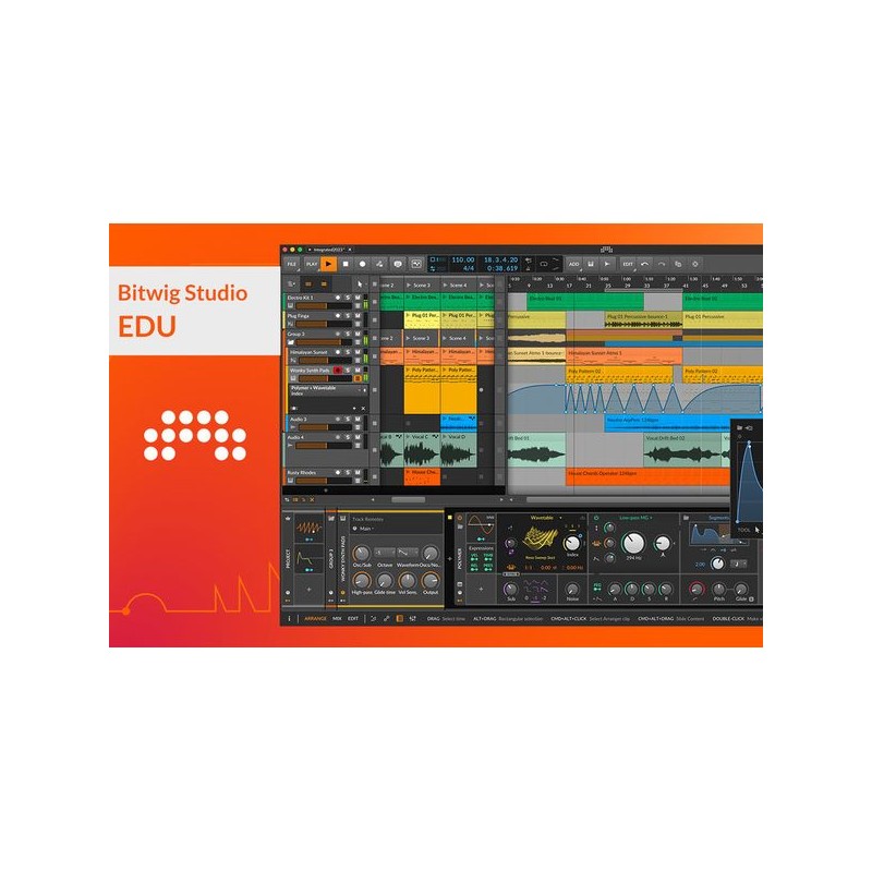 Bitwig Studio EDU Wersja edukacyjna - 1 - Sekwencery, rejestracja DAW - Bitwig Studio EDU Wersja edukacyjna