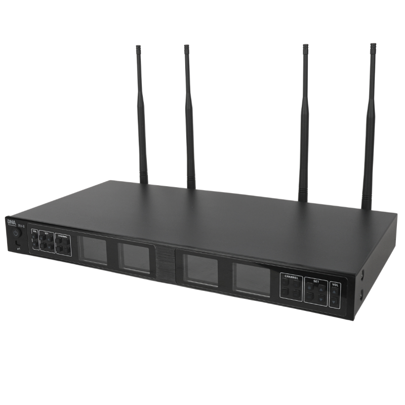 DNA RV-8 zestaw bezprzewodowy 8x mikrofon doręczny - 4 - Zestawy bezprzewodowe doręczne - DNA RV-8 zestaw bezprzewodowy 8x bater