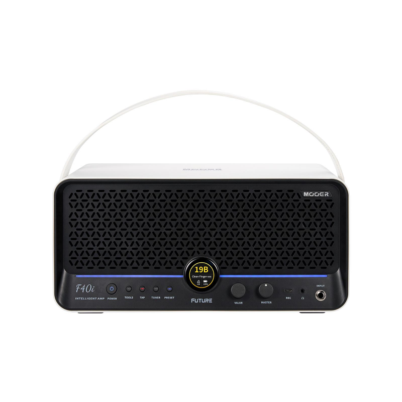 Mooer F40i Multi-Effects & Modeling Guitar Combo, 40 Watt Snowfall White - 3 - Comba gitarowe - MOOER F40i Snowfall White Intell