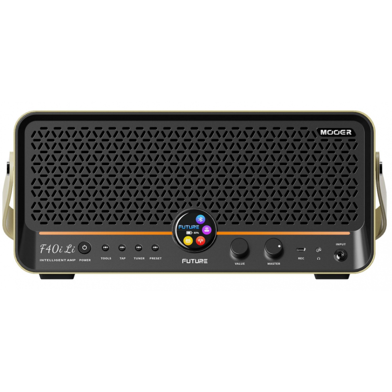 Mooer F40i Li Multi-Effects & Modeling Guitar Combo, 40 Watt, with Battery Imperial Gold - 1 - Comba gitarowe - MOOER F40i Li In