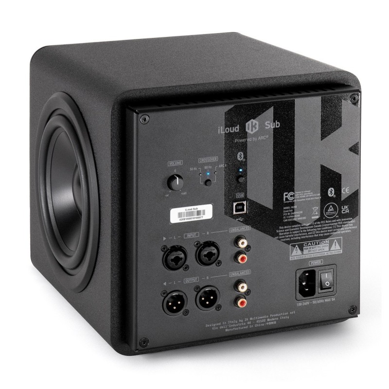 IK Multimedia iLoud Subwoofer Aktywny Subwoofer Studyjny - 7 - Niskotonowe studyjne - Ultrakompaktowy subwoofer aktywny 6.5in., 