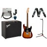 Gitara elektryczna Squier Paranormal Strat TS + wzmacniacz 25W + kabel w zestaw