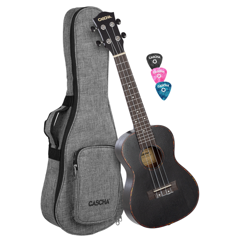 Cascha Concert Ukulele Mahogany Black Ukulele koncertowe - 1 - Ukulele - 
