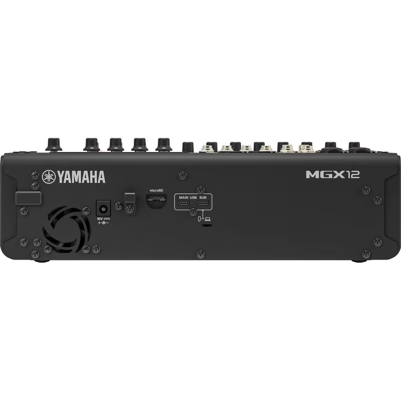 Yamaha MGX12, black Mikser cyfrowy - 5 - Miksery cyfrowe - Yamaha MGX12 Black to nowoczesny mikser cyfrowy z 12 kanałami, wysoką