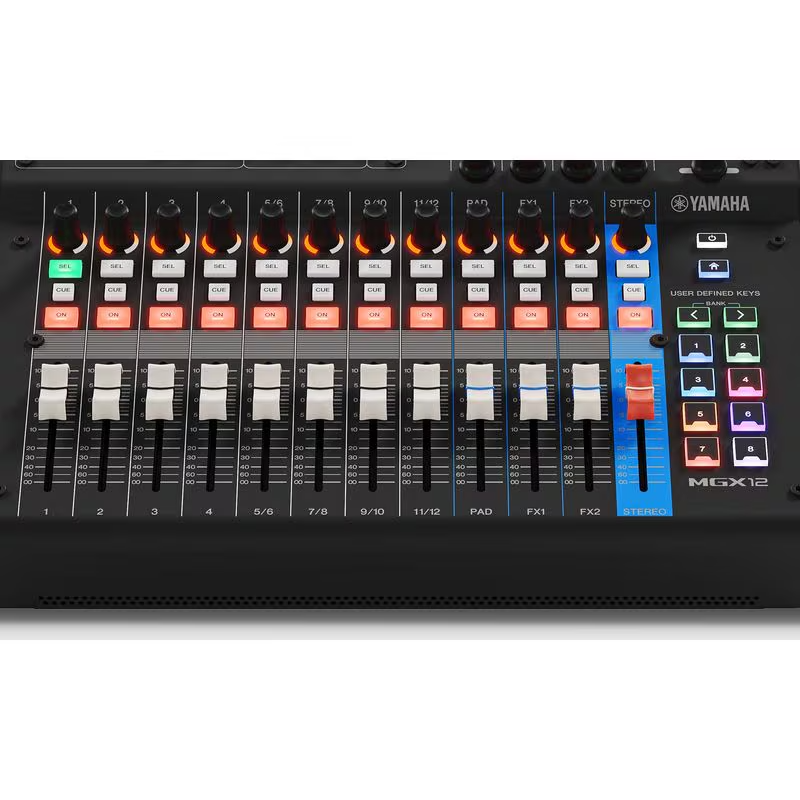 Yamaha MGX12, black Mikser cyfrowy - 6 - Miksery cyfrowe - Yamaha MGX12 Black to nowoczesny mikser cyfrowy z 12 kanałami, wysoką