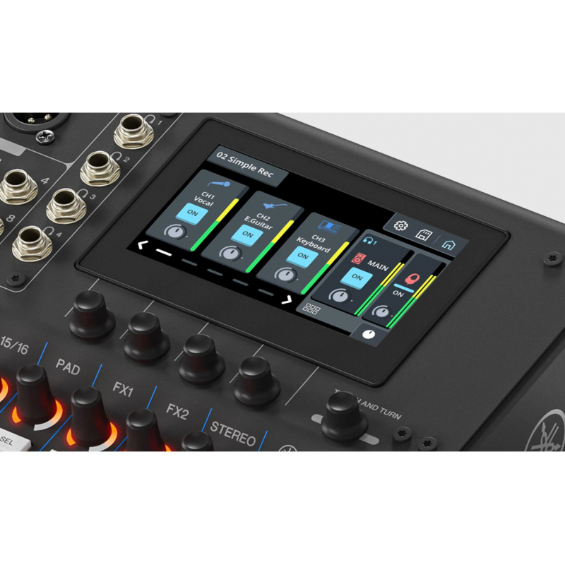 Yamaha MGX16, black Mikser cyfrowy - 7 - Miksery cyfrowe - Yamaha MGX16 Black to zaawansowany mikser cyfrowy z 16 kanałami, wyso