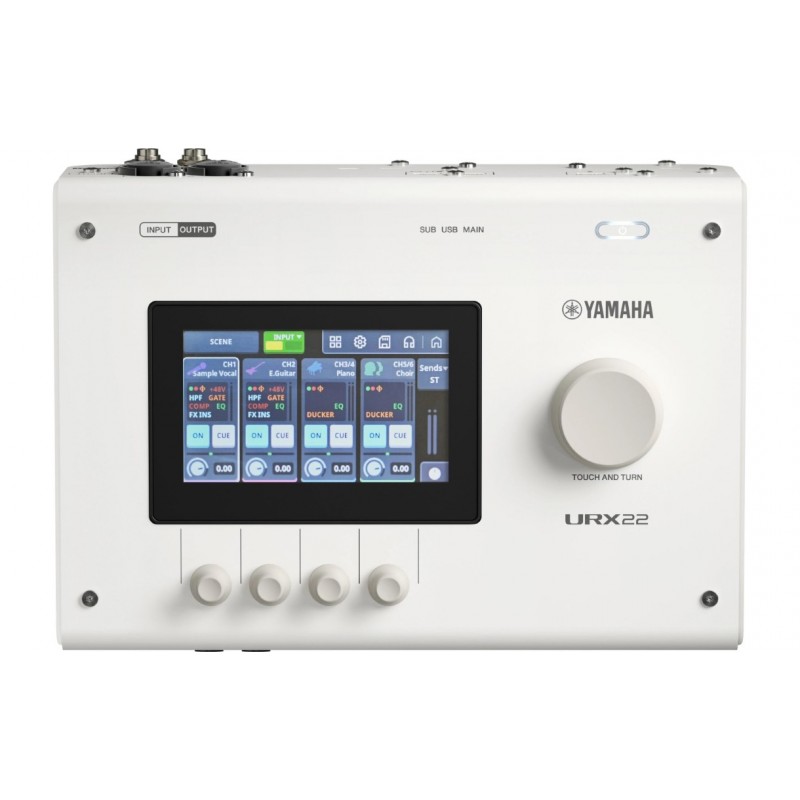 Yamaha URX22 WH Interfejs audio - 4 - Interfejsy audio - Yamaha URX22 WH to kompaktowy interfejs audio USB 2×2 w eleganckim biał