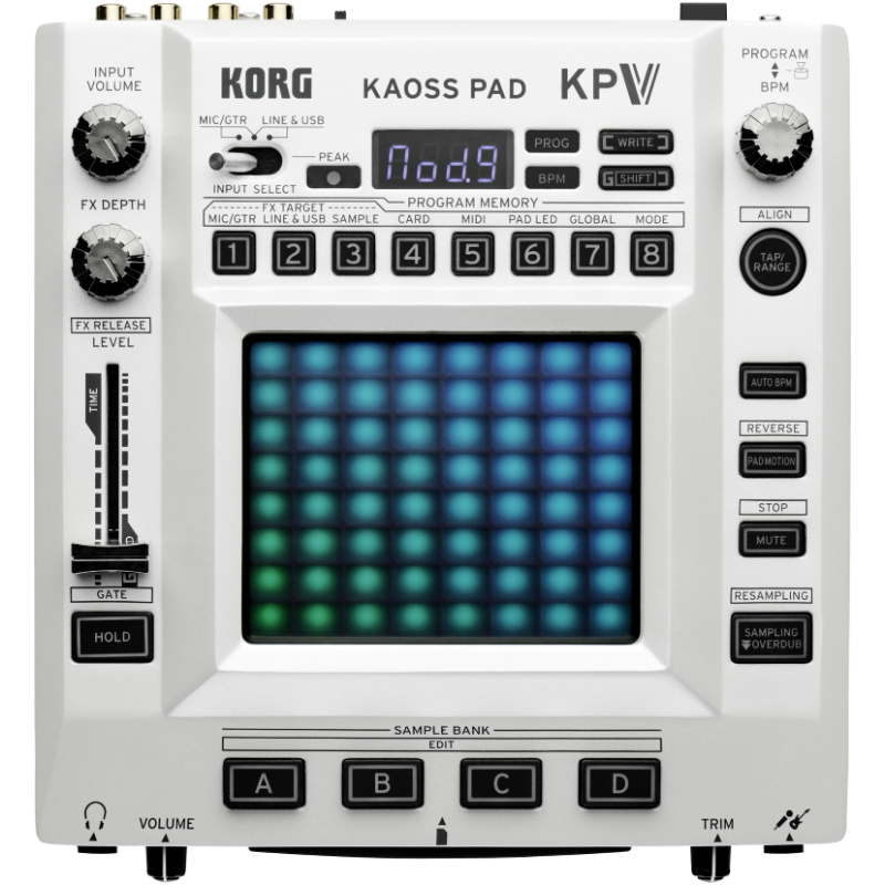 KORG KAOSS PAD V Efekt sampler pad - 1 - Samplery, Grooveboxy - KAOSS PAD V stanowi piątą generację legendarnych efektów KAOSS f