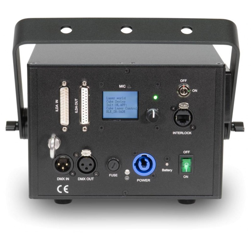 Laserworld CUBE 1.5 Laser z akumulatorem - 4 - Strona główna - Laser z akumulatorem Laserworld CUBE 1.5 jest wyposażony we wbudo