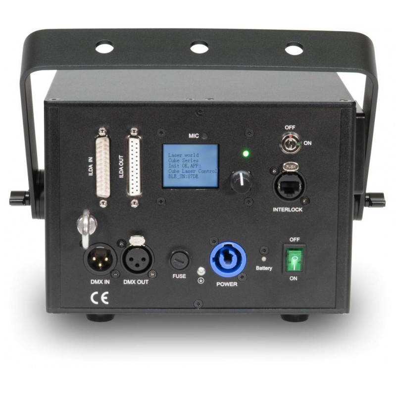 Laserworld CUBE 3 Laser z akumulatorem - 5 - Lasery - Wyposażony w wbudowany akumulator (3500 mAh), Laserworld CUBE 3 umożliwia 