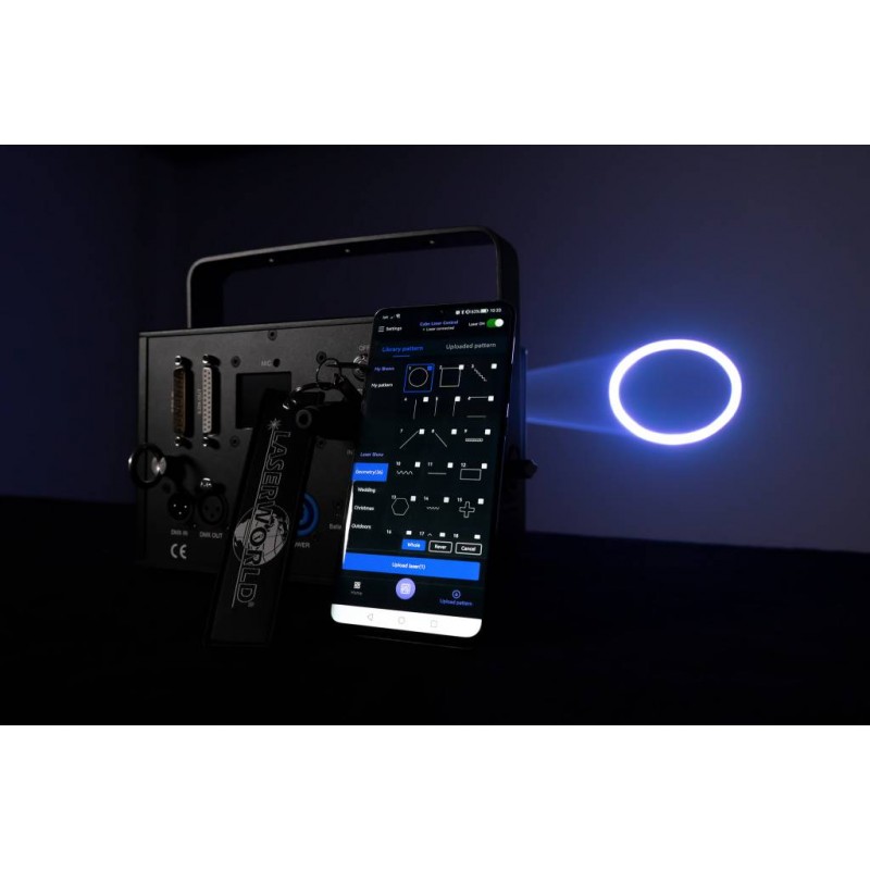 Laserworld CUBE 3 Laser z akumulatorem - 10 - Lasery - Wyposażony w wbudowany akumulator (3500 mAh), Laserworld CUBE 3 umożliwia