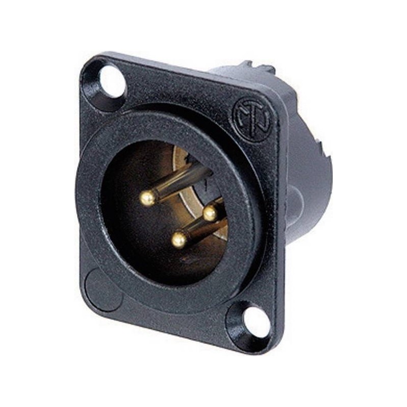 Neutrik NC3MD-LX-B - Gniazdo męskie XLR M