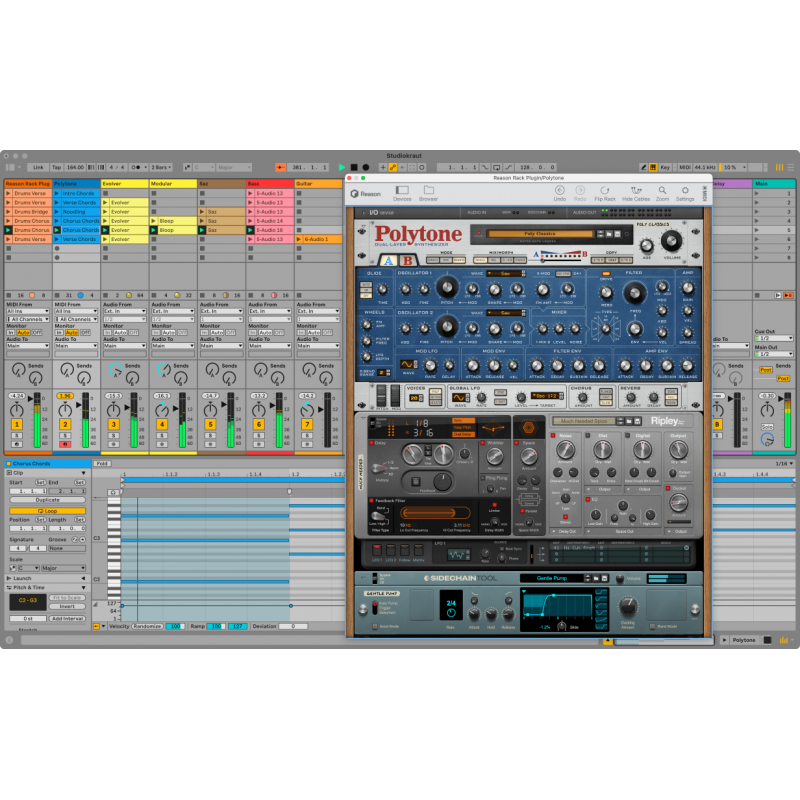 Reason Rack Licence wtyczka VST3/AU/AAX - 1 - Zestawy wtyczek VST - Reason Rack to serce programu Reason, przeprojektowane jako 