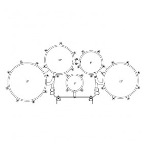 Tama M68023TL-DSF Fieldstar Freedom Marching Tenor Drum - Bębny marszowe 6"/8"/10"/12"/13"