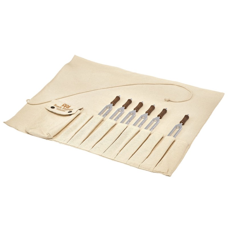 Sonic Energy TTF-BT-SET-R Binaural Therapy Tuning Fork Set - Zestaw 6 kamertonów terapeutycznych + torba