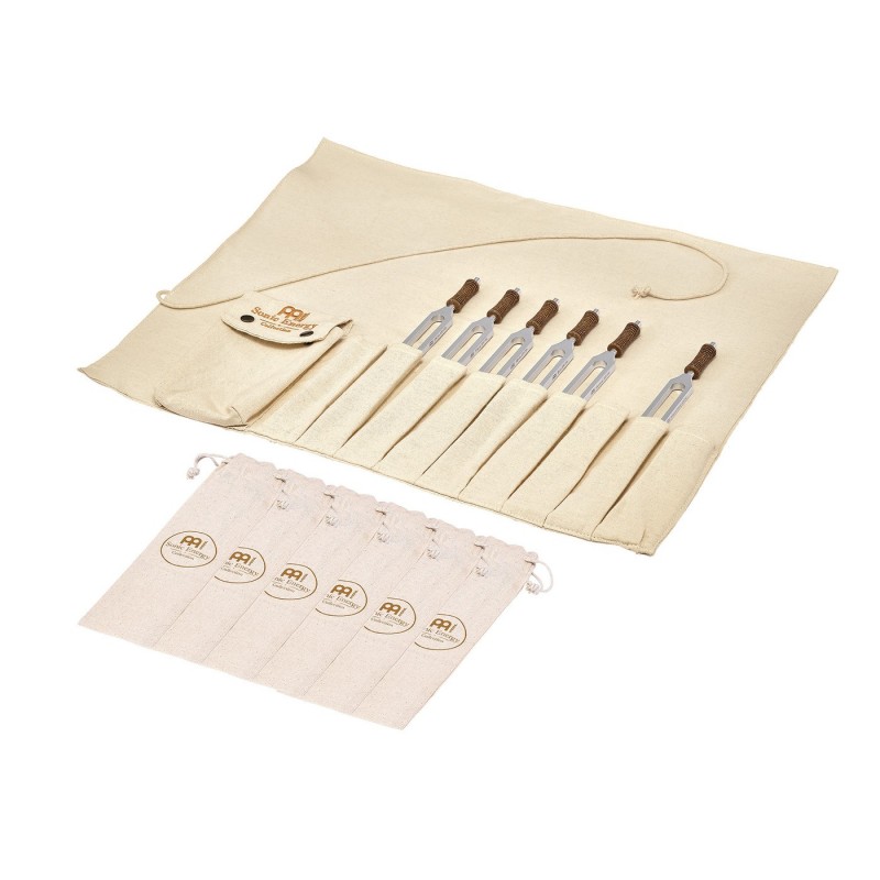 Sonic Energy TTF-BT-SET-R Binaural Therapy Tuning Fork Set - Zestaw 6 kamertonów terapeutycznych + torba