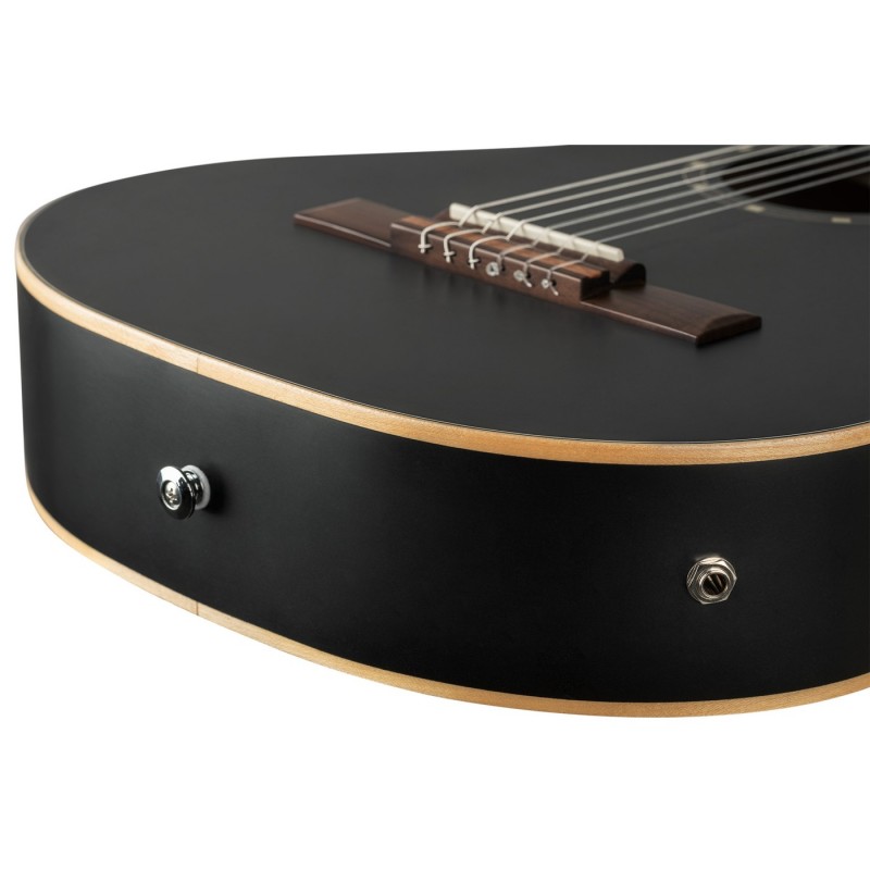 Ortega RCE125SBK-3/4 Family Series - Gitara elektroklasyczna 3/4 z pokrowcem