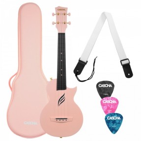 Cascha Carbon Fibre Set Pink - Ukulele koncertowe