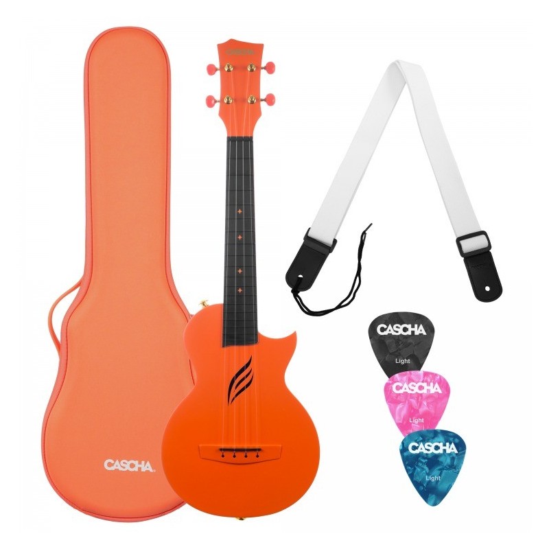 Cascha Carbon Fibre Set Orange - Ukulele koncertowe