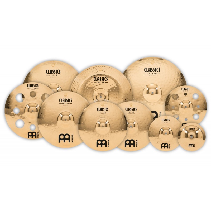 Meinl Cymbals CC4680-TRB Classics Custom Brilliant Triple Bonus - Zestaw talerzy perkusyjnych