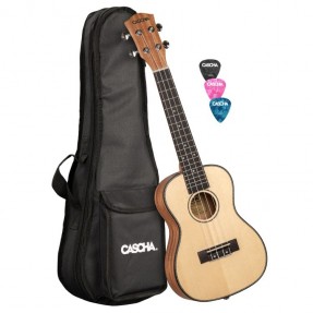 Cascha Premium Solid Top Concert - Ukulele koncertowe