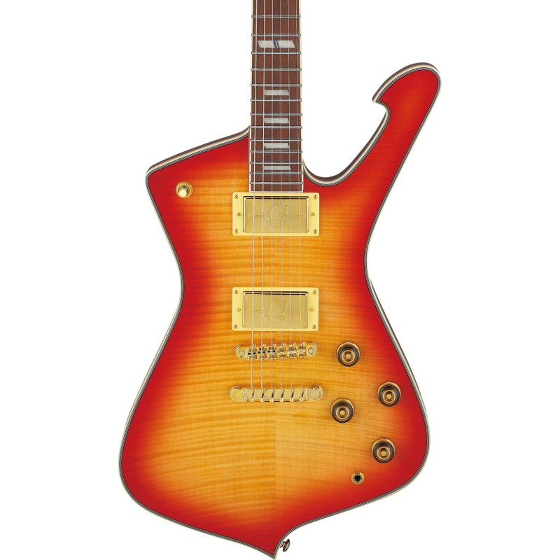 Ibanez IC420FM-CRS Iceman - Gitara elektryczna z pokrowcem