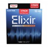 Elixir 16567 Nickel Plated Steel – struny do gitary elektrycznej 3-Pack - 1 - Struny gitarowe - 