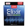 Elixir 16572 Elec Nckl OW Lt struny do gitary elektrycznej 3-pack 10-46 - 1 - Struny gitarowe - 