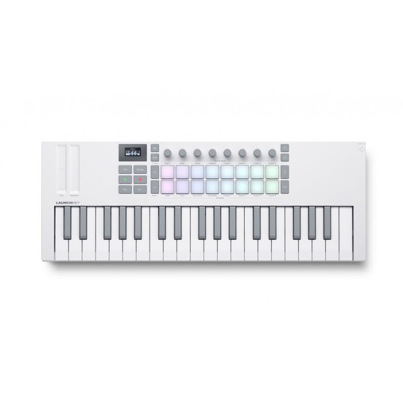 Novation Launchkey Mini 37 MK4 White klawiatura sterująca - 1 - Klawiatury, Kontrolery MIDI - 