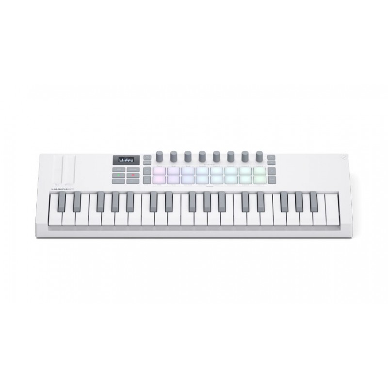 Novation Launchkey Mini 37 MK4 White klawiatura sterująca - 2 - Klawiatury, Kontrolery MIDI - 