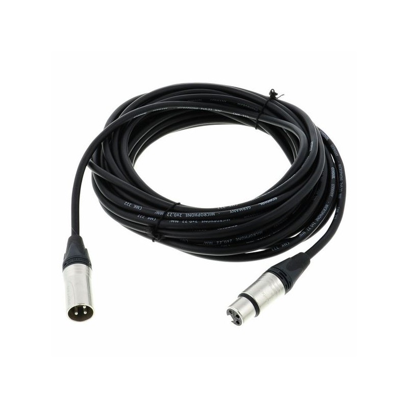 Cordial CTM 10 FM-BK kabel mikrofonowy 10m - 1 - Kable mikrofonowe - Profesjonalny kabel mikrofonowy Cordial CTM 10 FM-BK XLR że