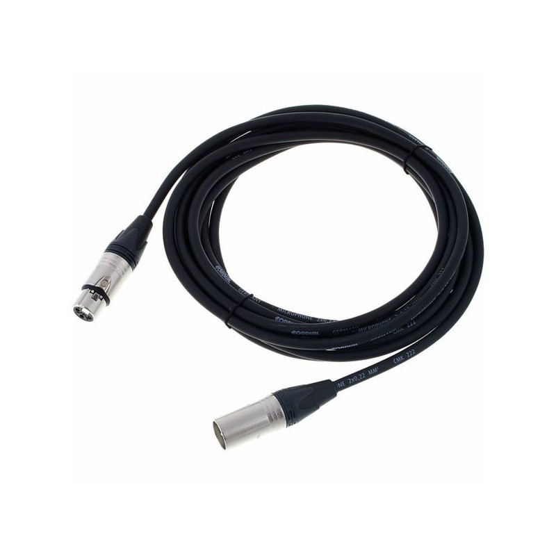 Cordial CTM 5 FM-BK kabel mikrofonowy 5m - 1 - Kable mikrofonowe - W pełni profesjonalny kabel mikrofonowy Cordial CTM 5 FM-BK, 