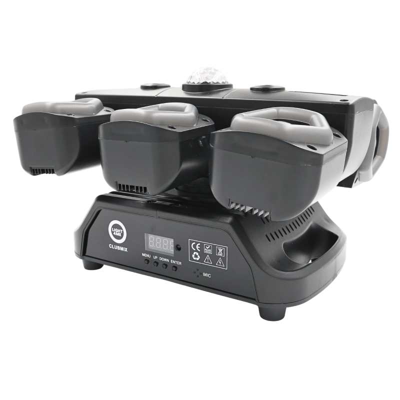 LIGHT4ME CLUBMIX ruchomy multiefekt oświetleniowy 6w1 LED DMX - 6 - Strona główna - LIGHT4ME CLUBMIX ruchomy multiefekt oświetle