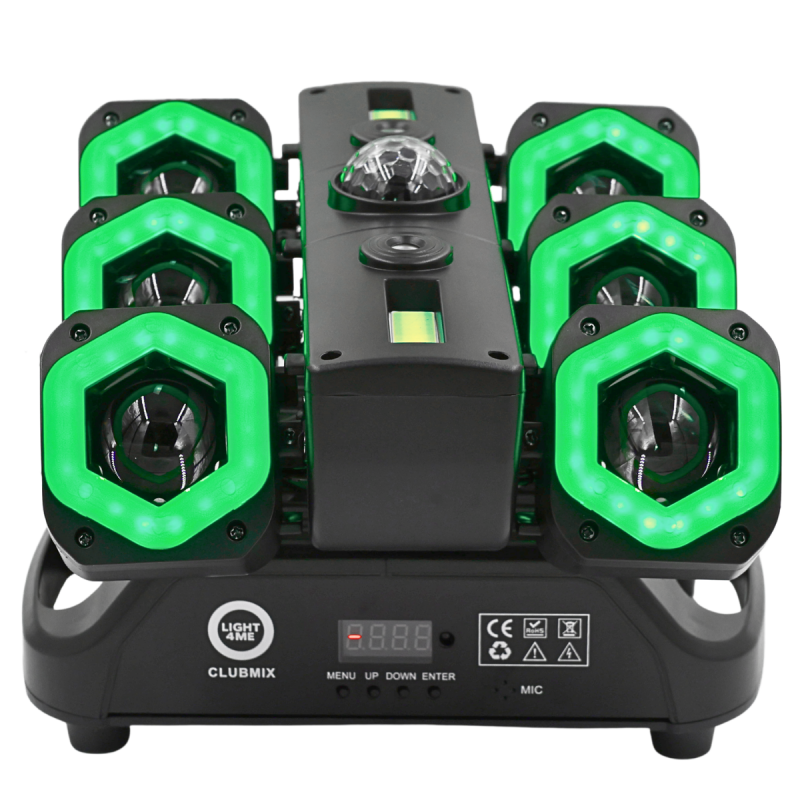 LIGHT4ME CLUBMIX ruchomy multiefekt oświetleniowy 6w1 LED DMX - 13 - Strona główna - LIGHT4ME CLUBMIX ruchomy multiefekt oświetl