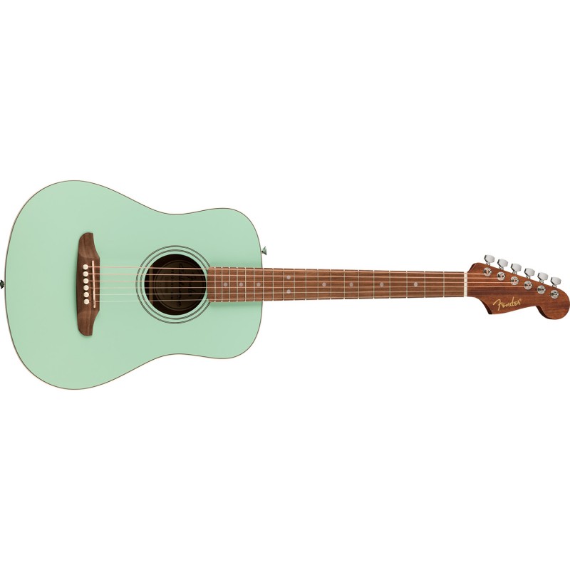 Fender California Standard Redondo Mini Surf Green - Gitara akustyczna z pokrowcem