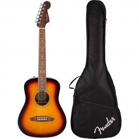 Fender California Standard Redondo Mini Sunburst - Gitara akustyczna z pokrowcem