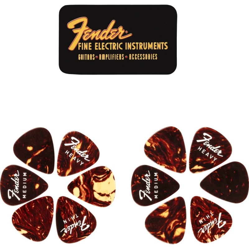 Fender Fine Electric Pick Tin Pack - Kostki do gitary 12 szt.
