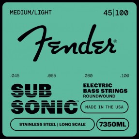 Fender SubSonic 7350ML Stainless Roundwound - Sruny do gitary basowej .045 - .100