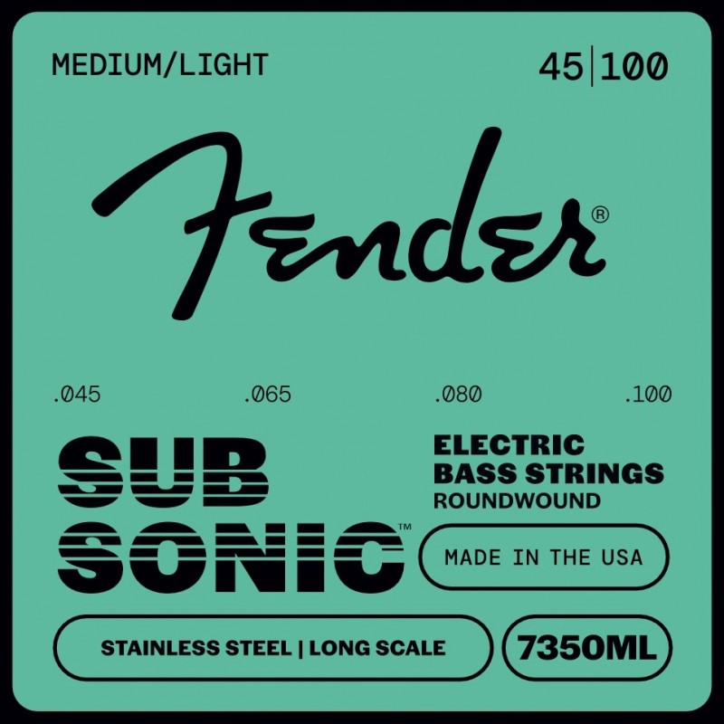 Fender SubSonic 7350ML Stainless Roundwound - Sruny do gitary basowej .045 - .100