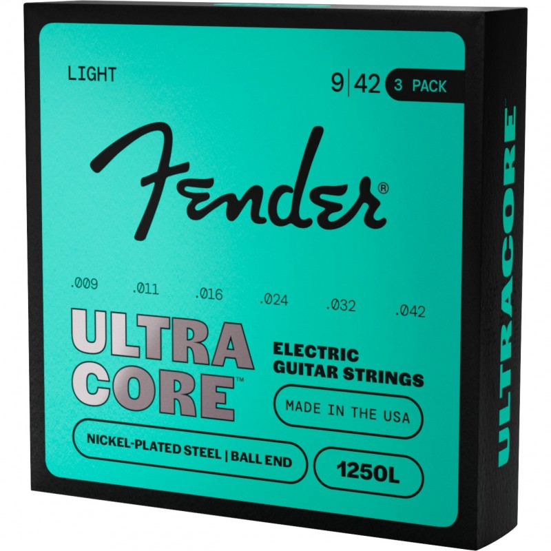 Fender UltraCore 1250L (3-Pack) - Sruny do gitary elektrycznej .009 - .042