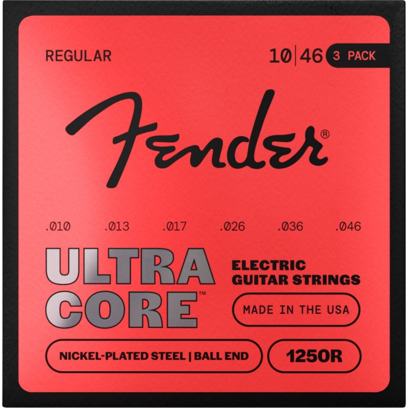 Fender UltraCore 1250R (3-Pack) - Sruny do gitary elektrycznej .010 - .046