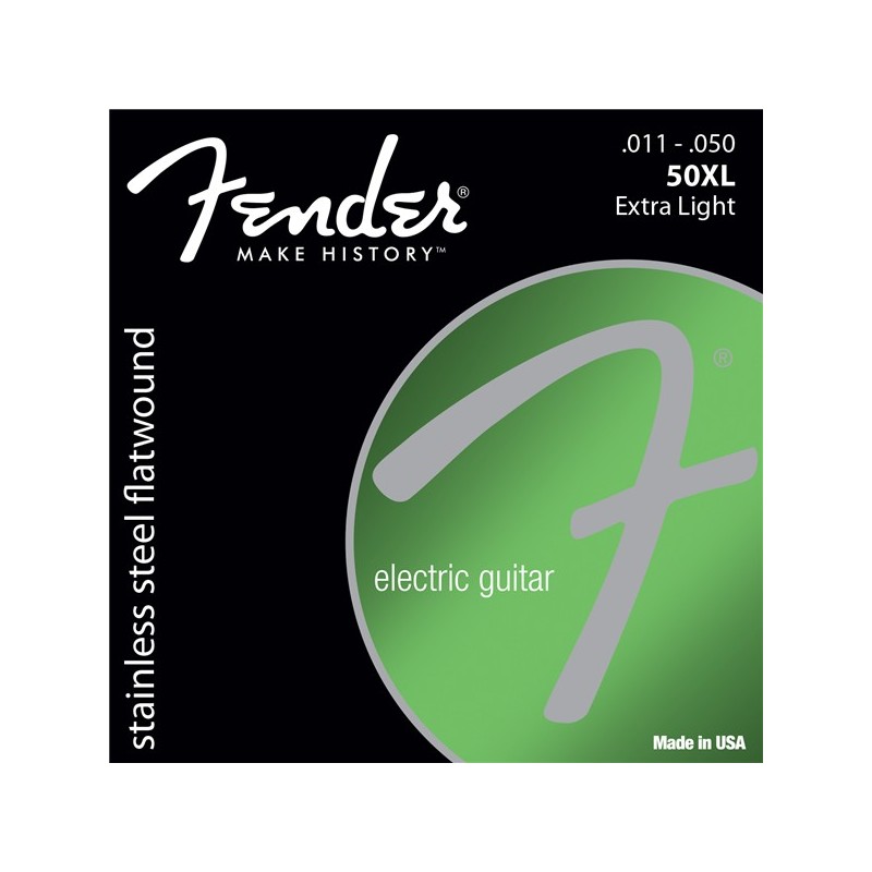 Fender SuperSonic 50XL Stainless Flatwound - Sruny do gitary elektrycznej .011 - .050