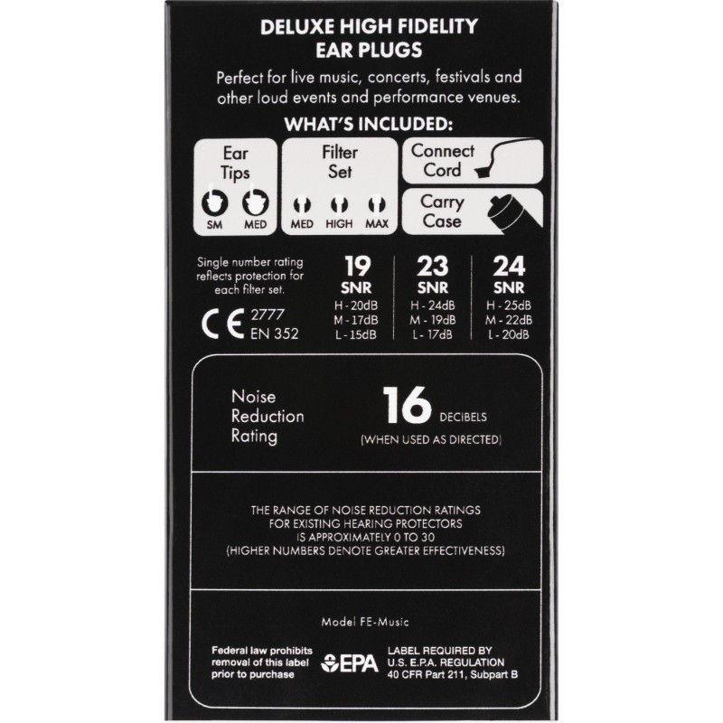 Fender Deluxe Hi-Fi Ear Plugs - Zatyczki do uszu