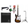 Gitara elektryczna Arrow ST 111 Amburst RW + wzmacniacz 15W + kabel w zestawie
