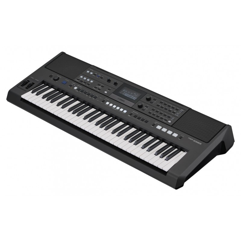 Keyboard Yamaha PSR-E583 + ława + słuchawki + statyw + pokrowiec + pedał w zestawie