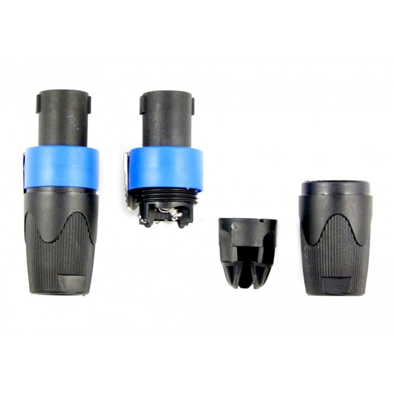 Watt Audio Speakon 4 pin kpl. 2 szt. Profesjonalne wtyki audio - 2 - Złącza, wtyki, przejściówki - Zestaw najwyższej jakości wty