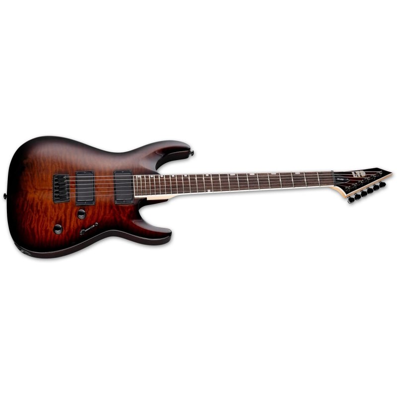 LTD MH-200HT QM Dark Brown Sunburst - Gitara elektryczna
