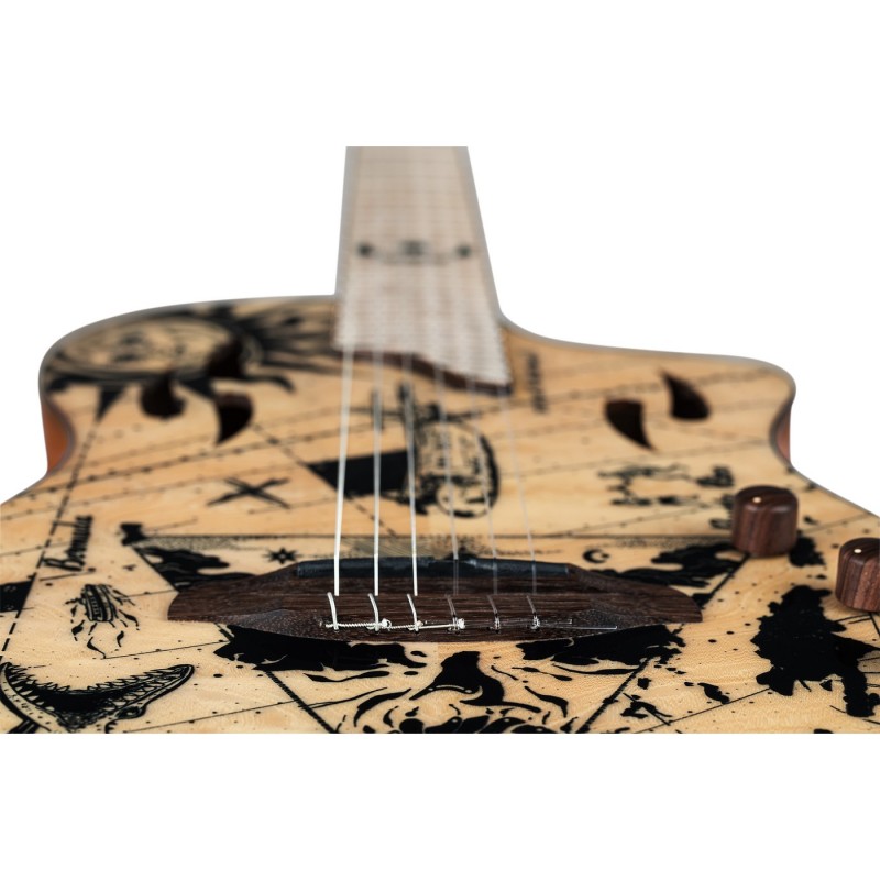 Ortega RTPG-LS2 TourPlayer Series - Gitara elektroklasyczna 4/4 z pokrowcem