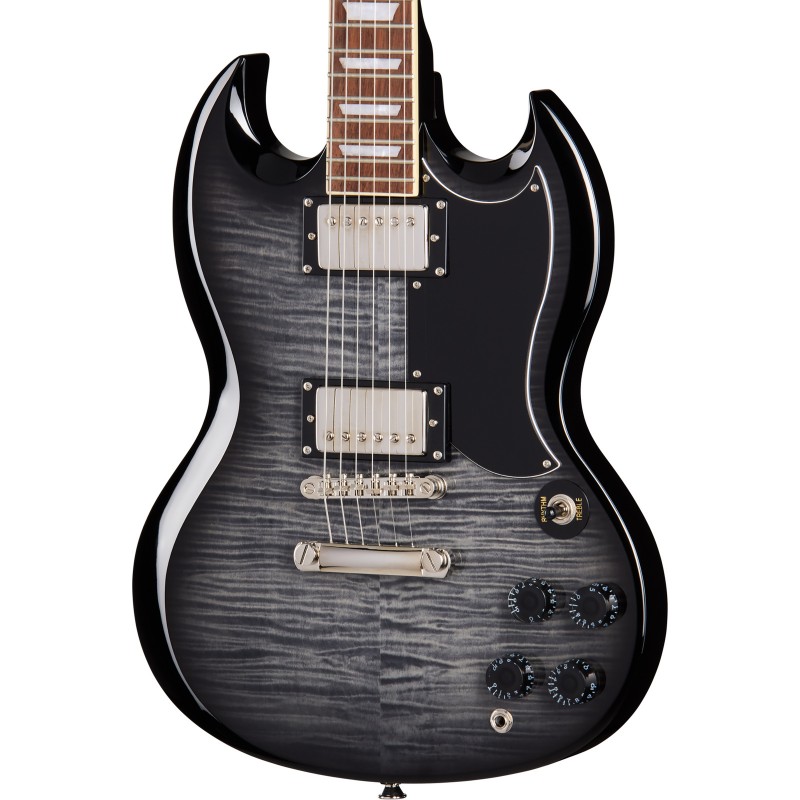 Epiphone SG Tribute Plus Ebony Burst gitara elektryczna - 2 - Gitary elektryczne - Gitara elektryczna Epiphone SG Tribute Plus w